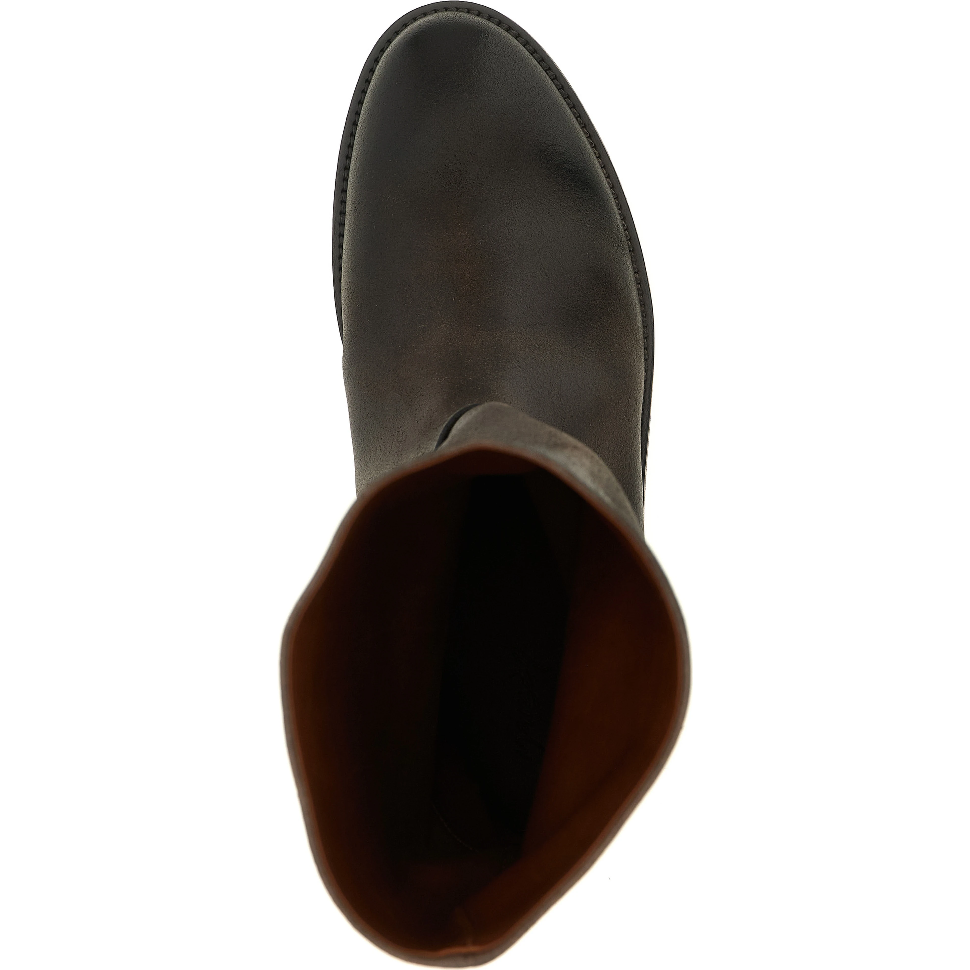 Brown Calfskin Over The Knee