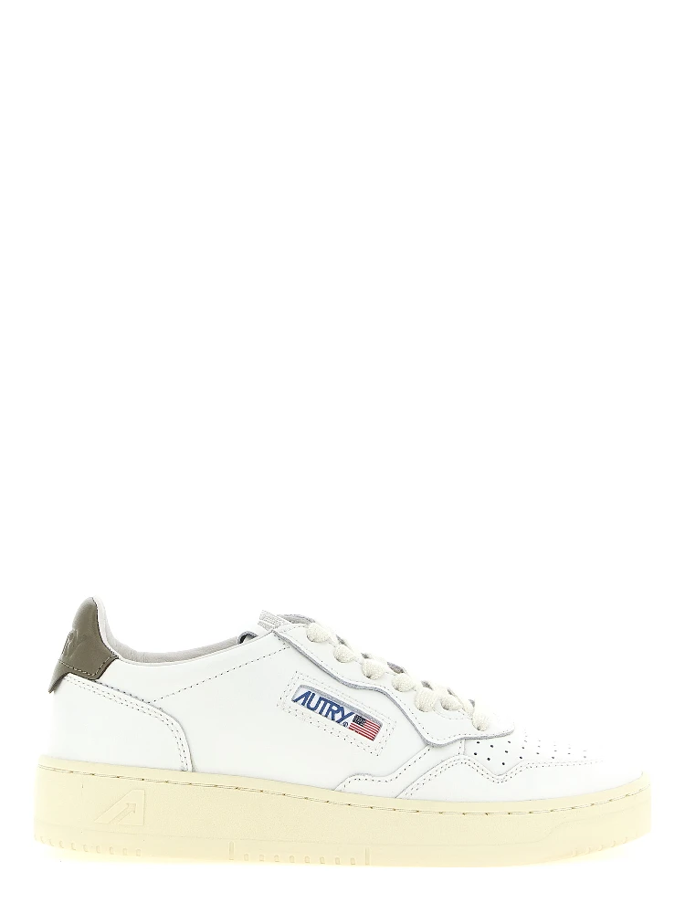 Bicolor Cowhide Low Top Sneakers