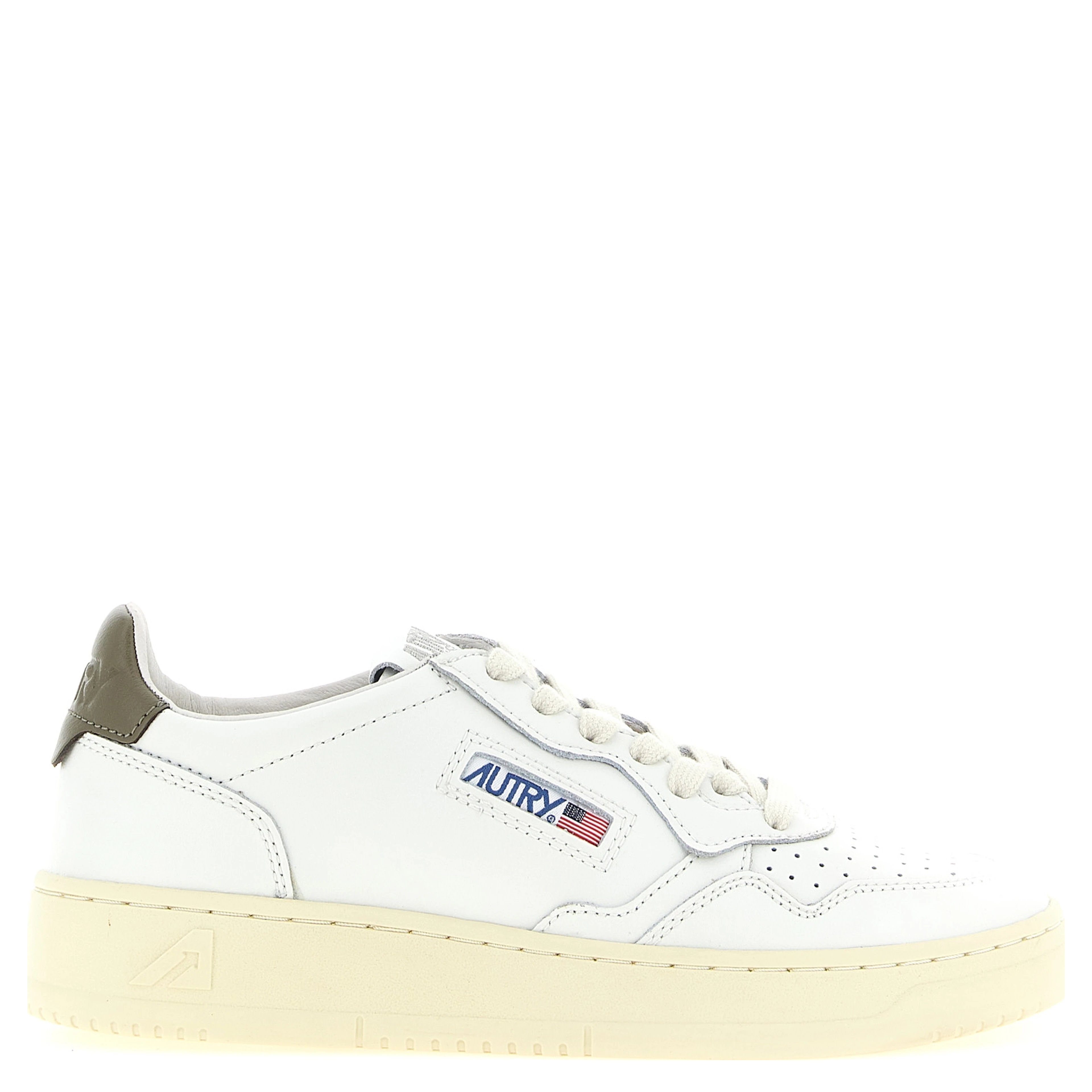 Bicolor Cowhide Low Top Sneakers