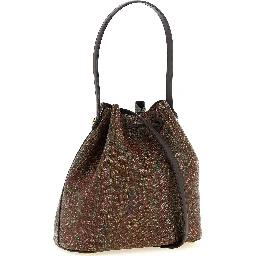 Brown Cotton Handbag