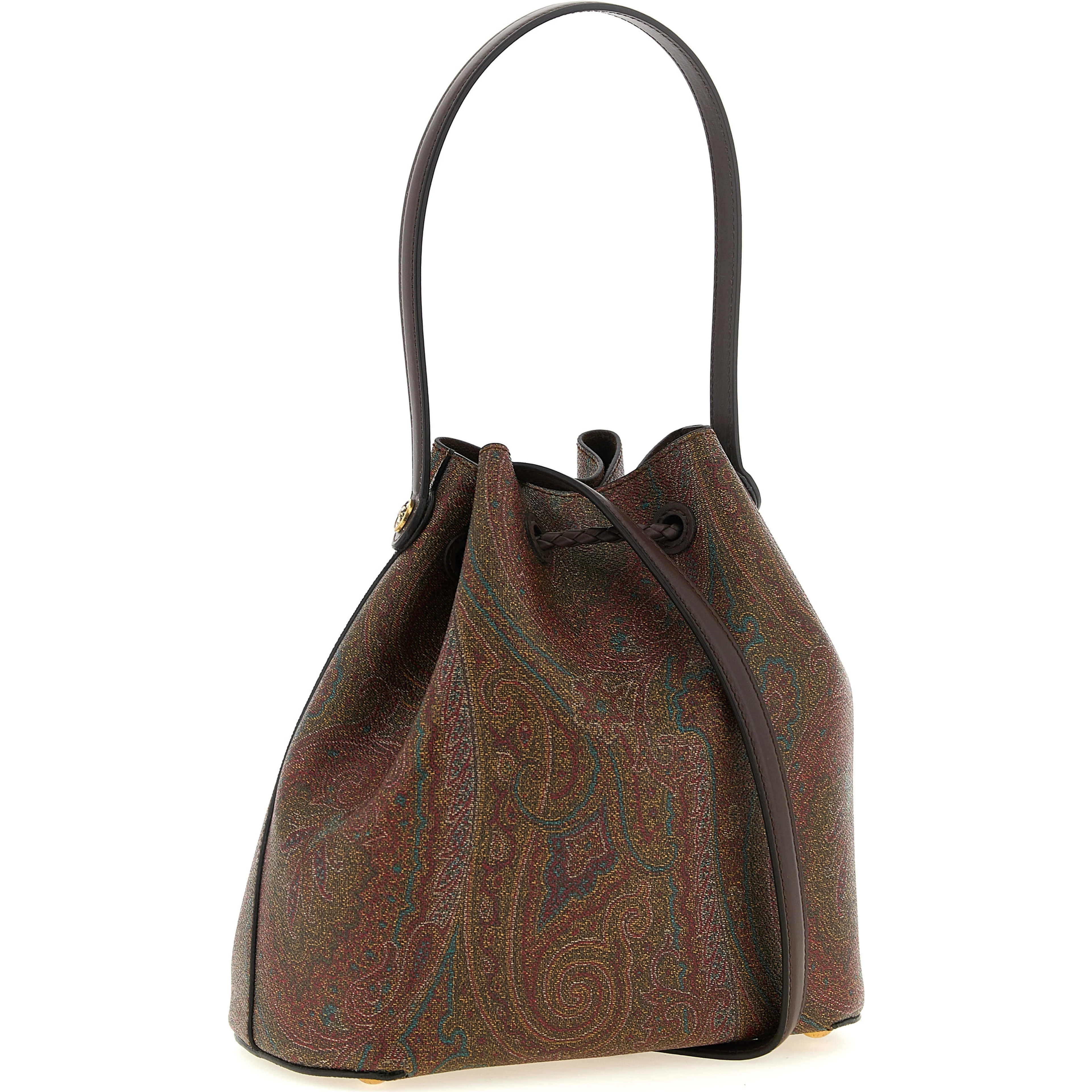 Brown Cotton Handbag