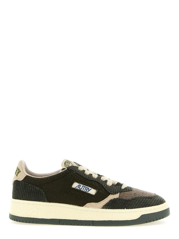 Brown Textile Low Top Sneakers