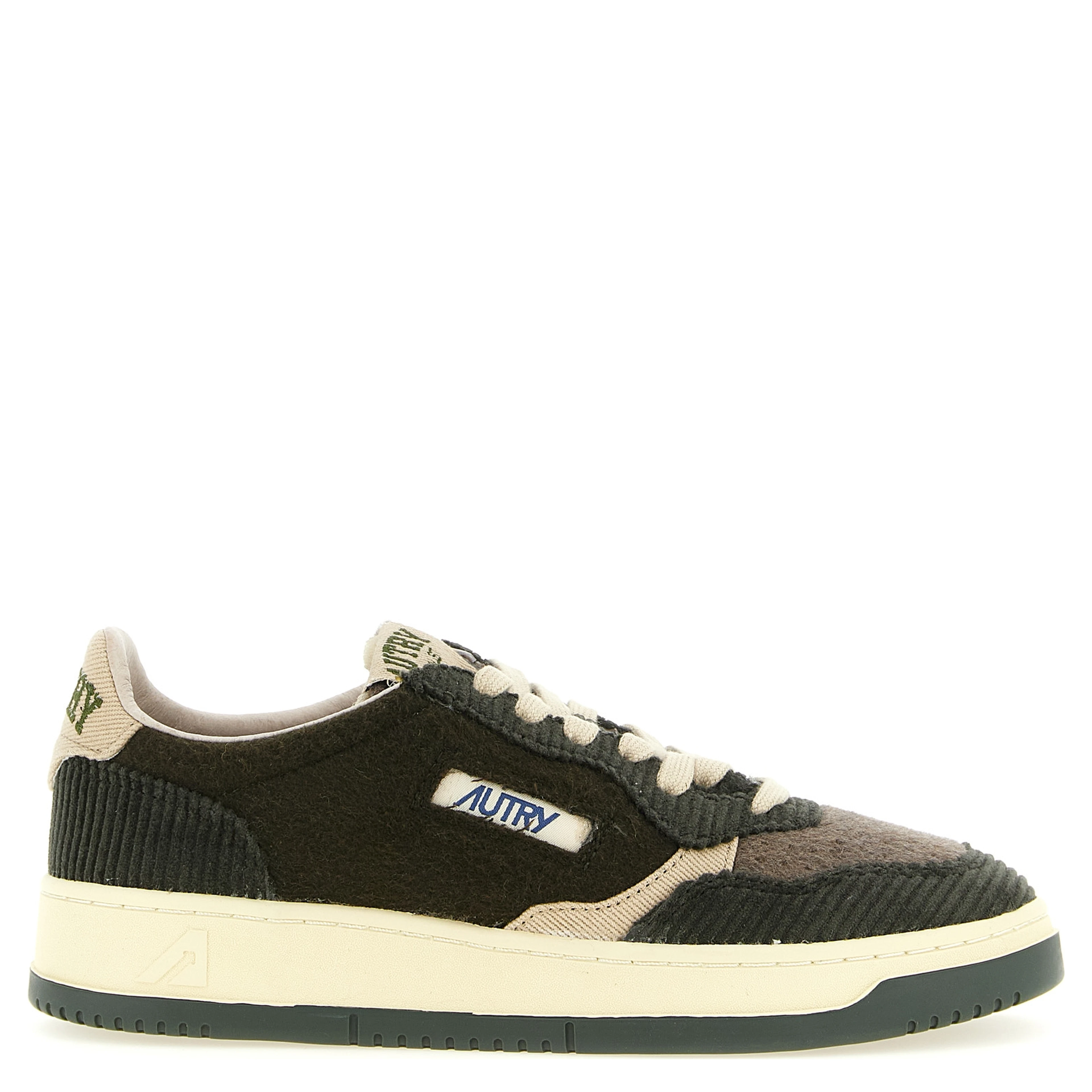 Brown Textile Low Top Sneakers