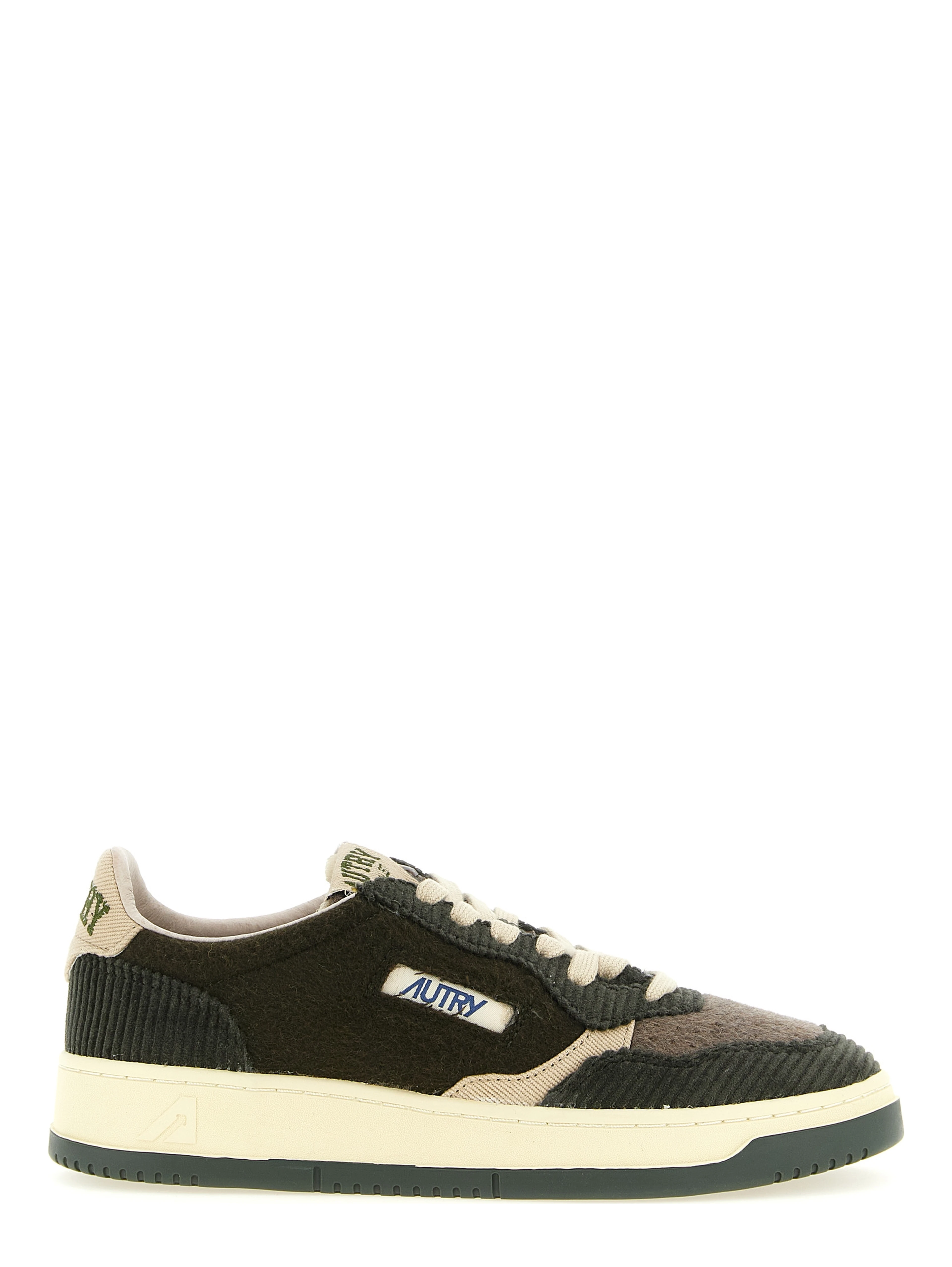 Brown Textile Low Top Sneakers