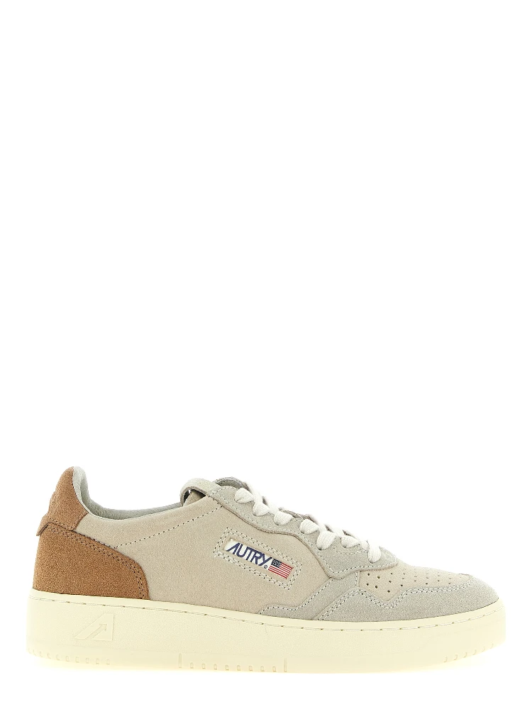 Multicolor Suede Leather Athletic Sneakers