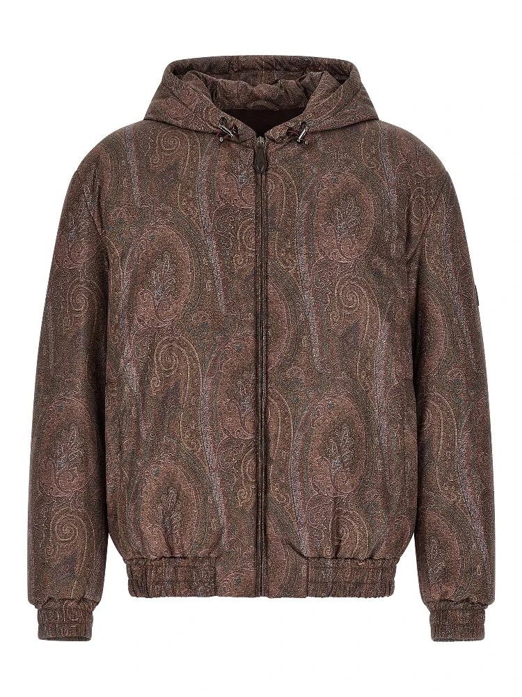 Brown Polyester Bomber