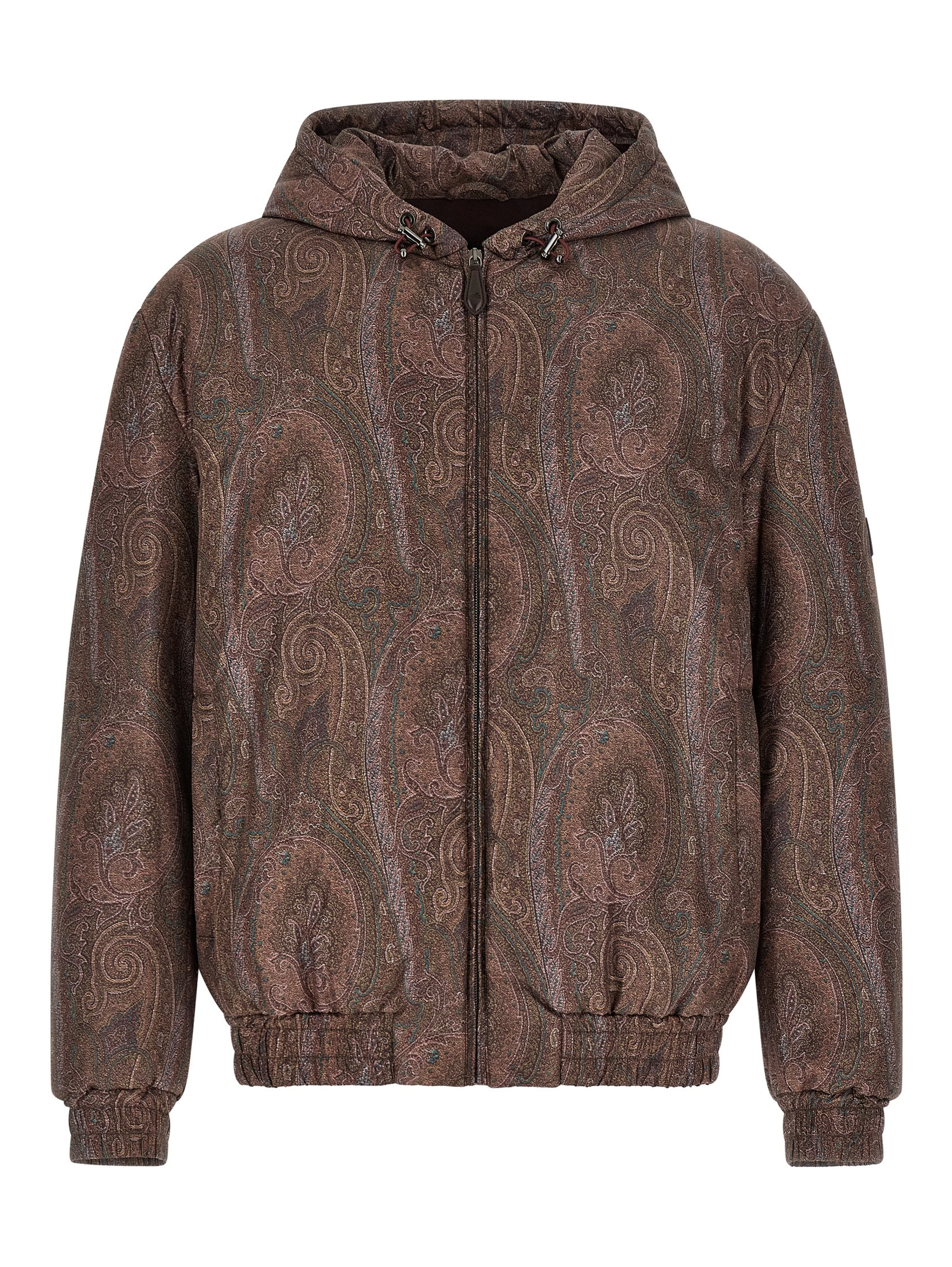 Brown Polyester Bomber