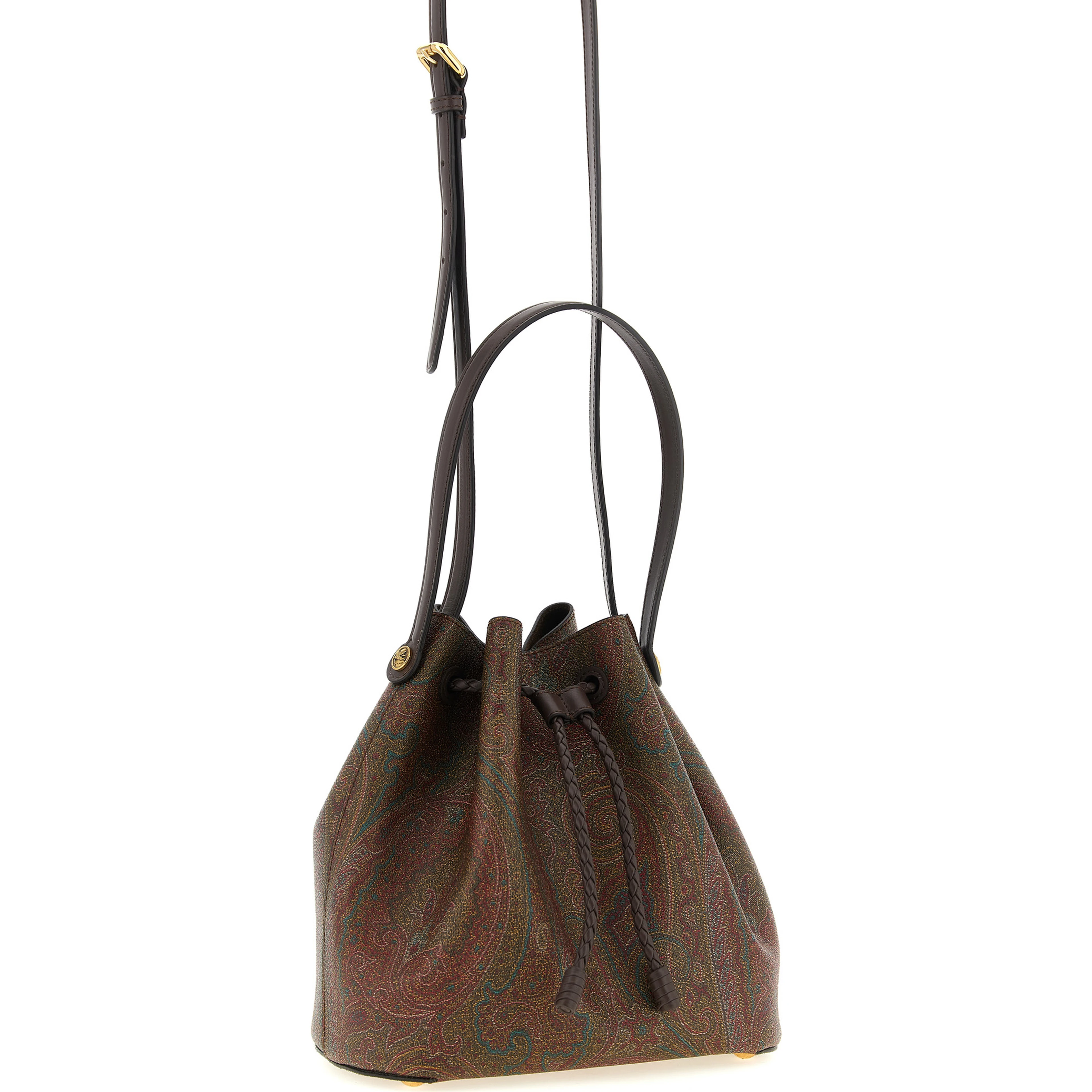 Brown Cotton Handbag