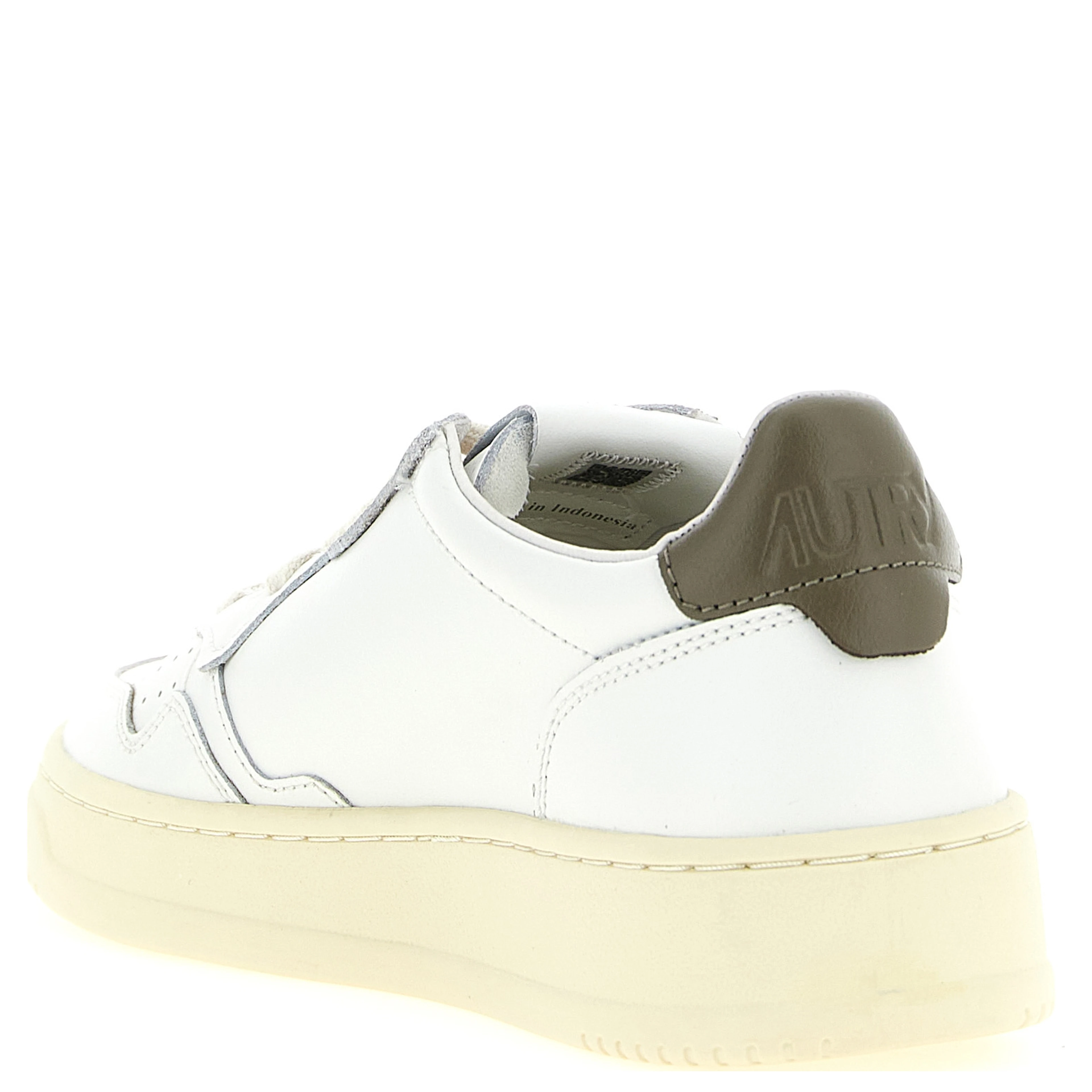 Bicolor Cowhide Low Top Sneakers