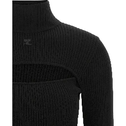 Black Viscose Cardigan