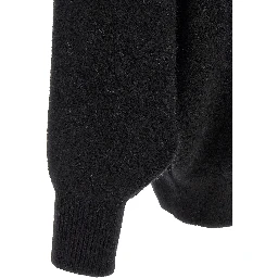 Black Marabou Sweatshirt