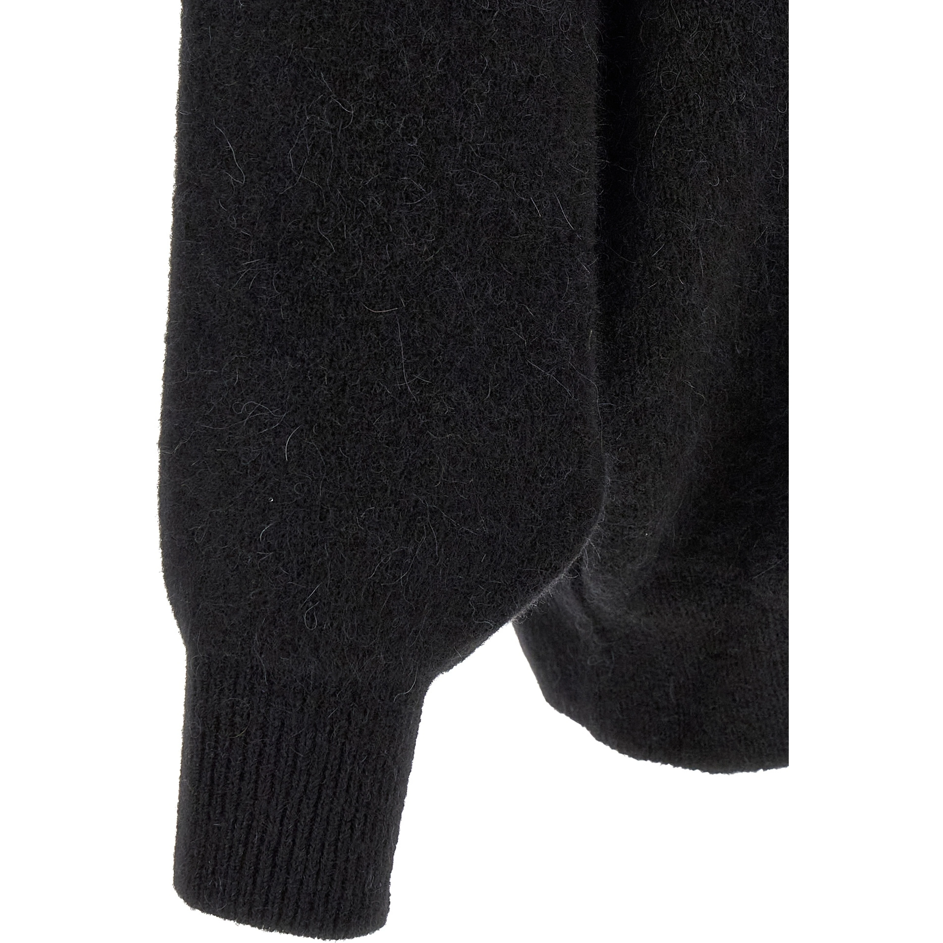 Black Marabou Sweatshirt