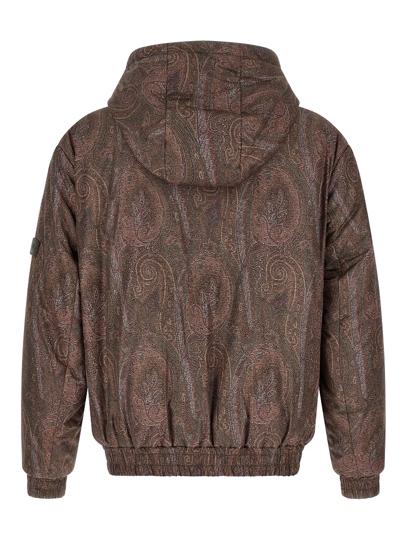 Brown Polyester Bomber