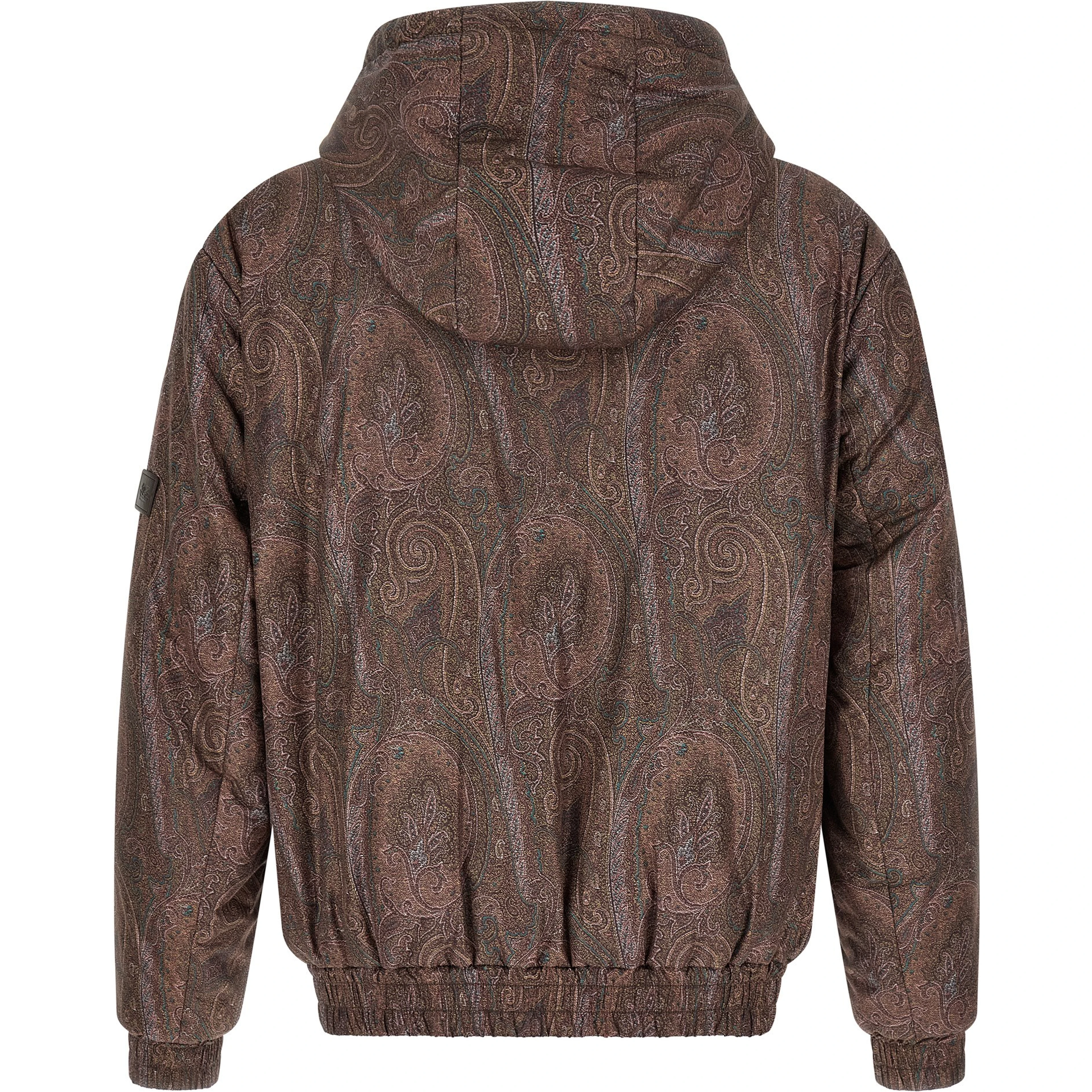 Brown Polyester Bomber