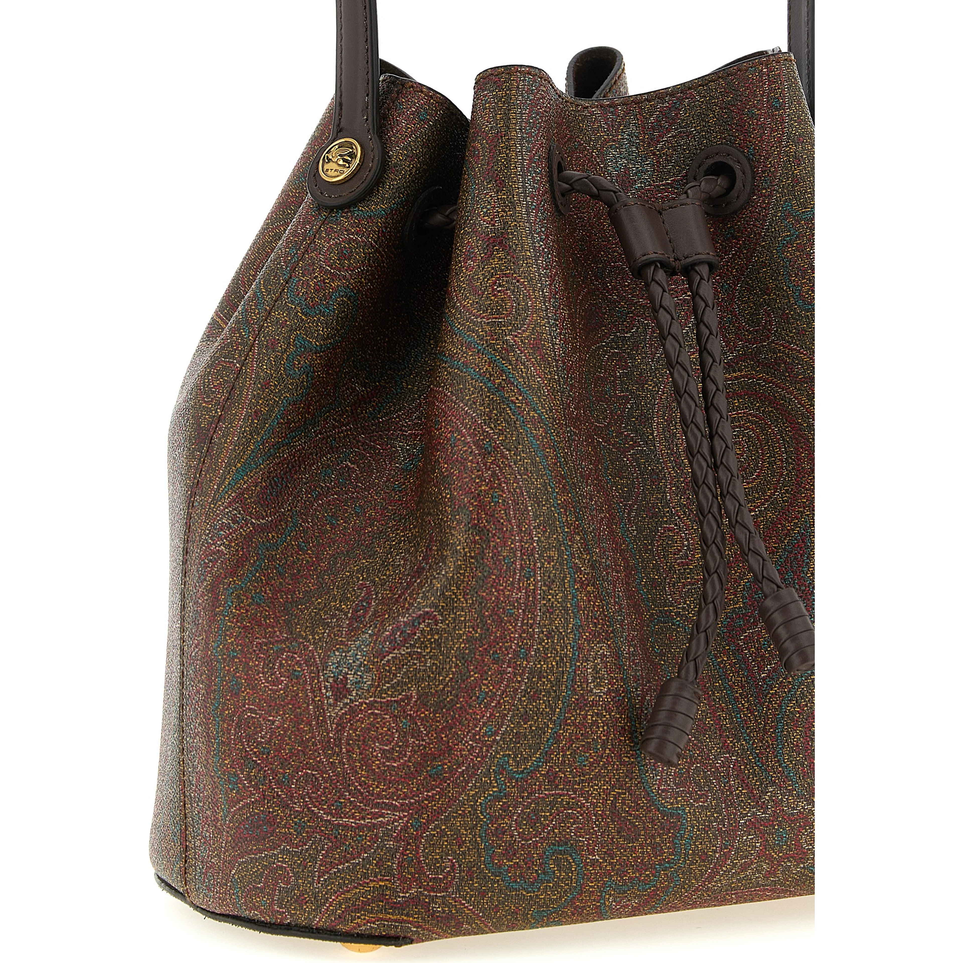 Brown Cotton Handbag