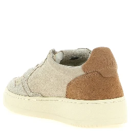 Multicolor Suede Leather Athletic Sneakers
