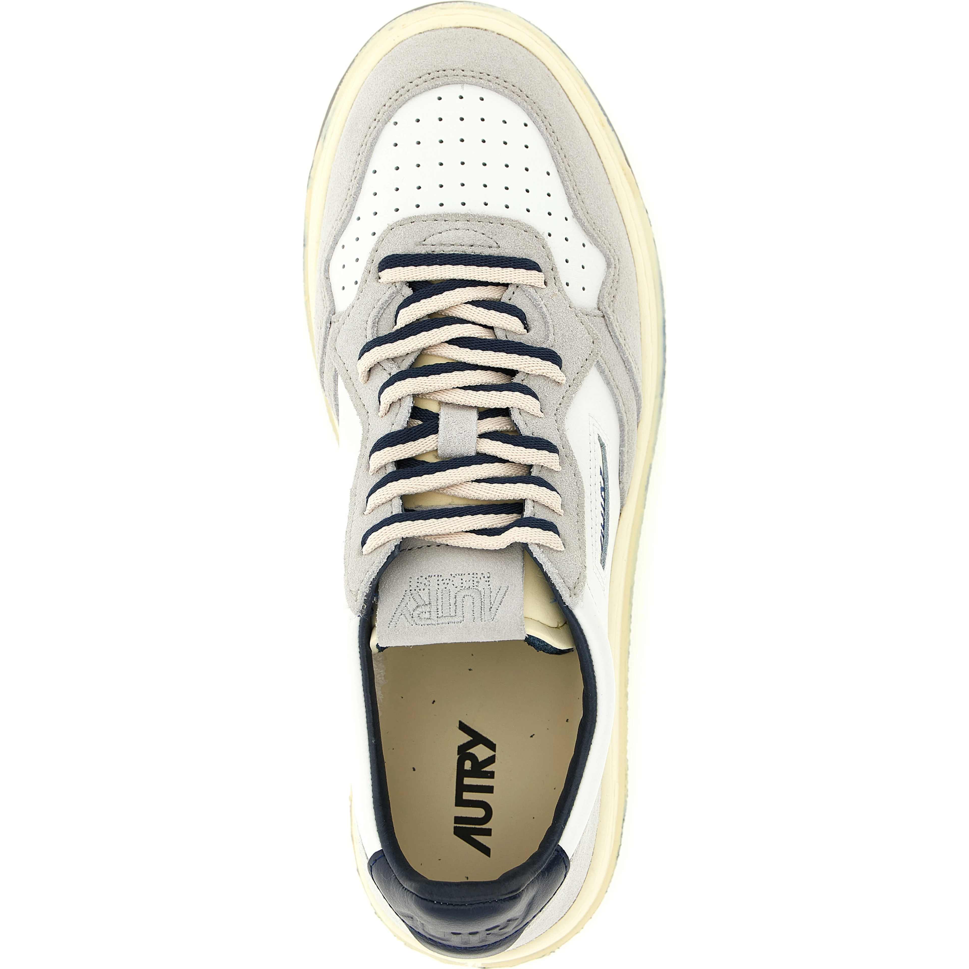 Multicolor Cowhide Athletic Sneakers