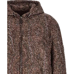 Brown Polyester Bomber