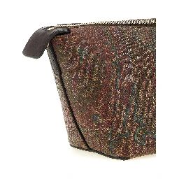 Brown Cotton Crossbody Bag