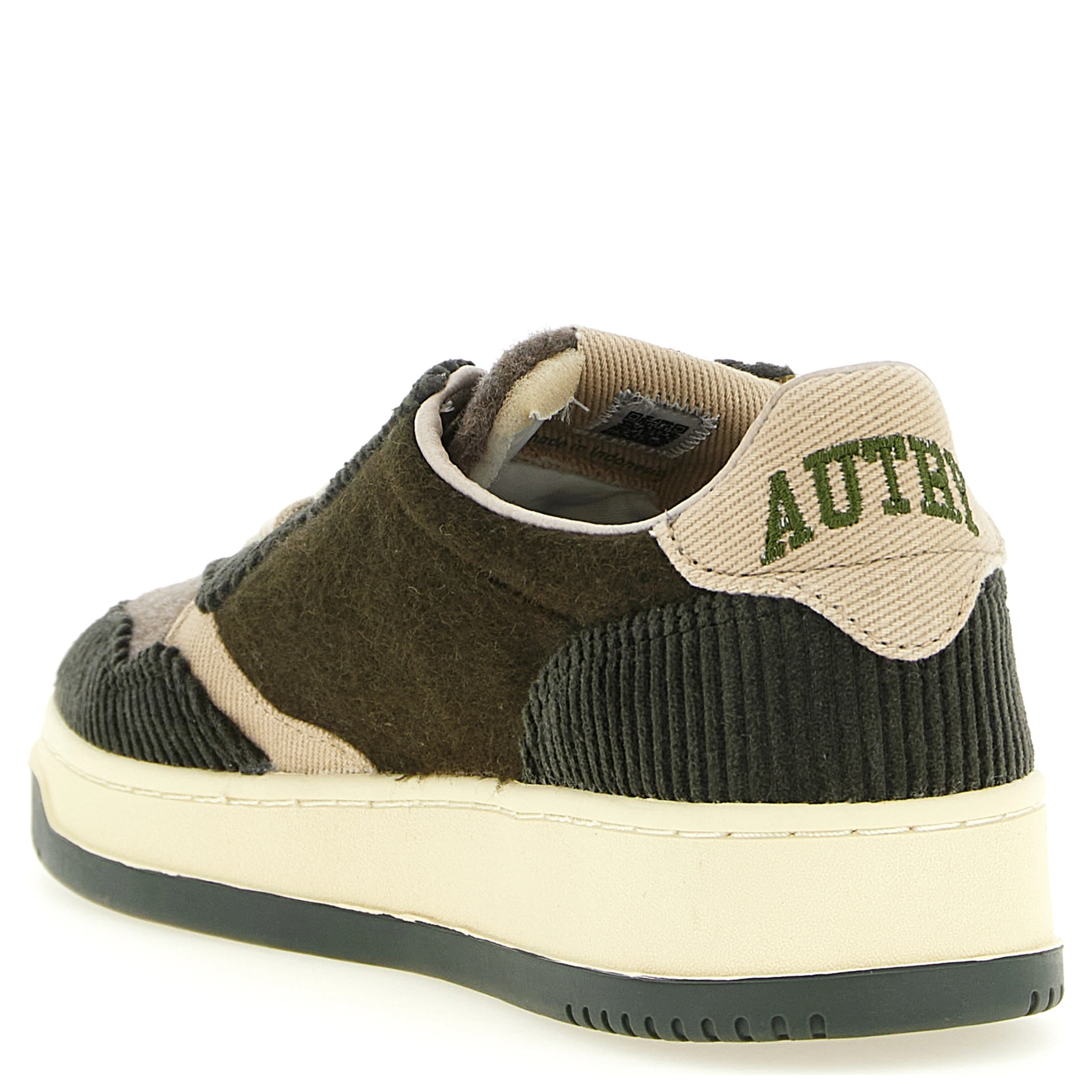 Brown Textile Low Top Sneakers