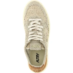 Multicolor Suede Leather Athletic Sneakers