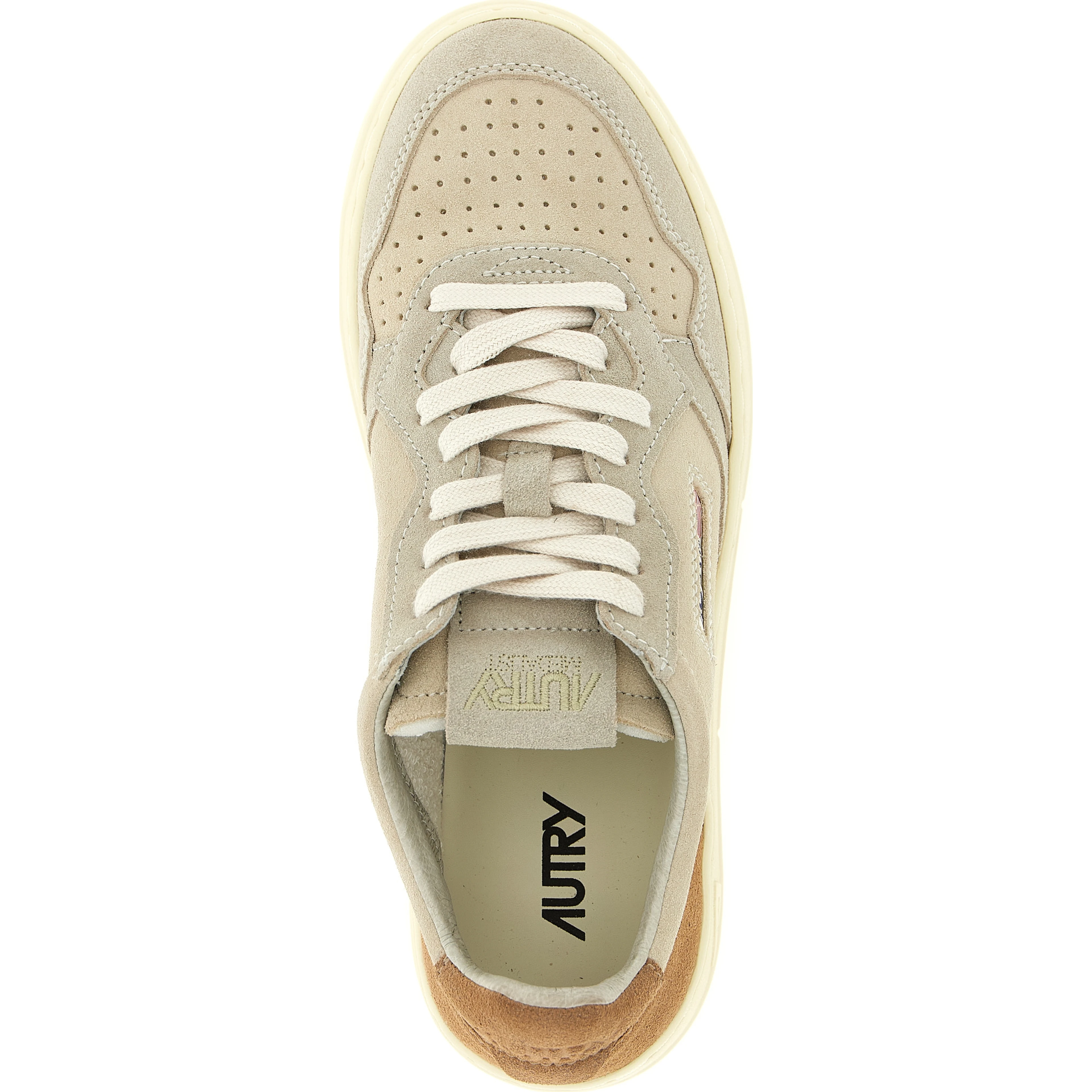 Multicolor Suede Leather Athletic Sneakers