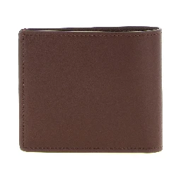 Brown Calfskin Leather Wallet