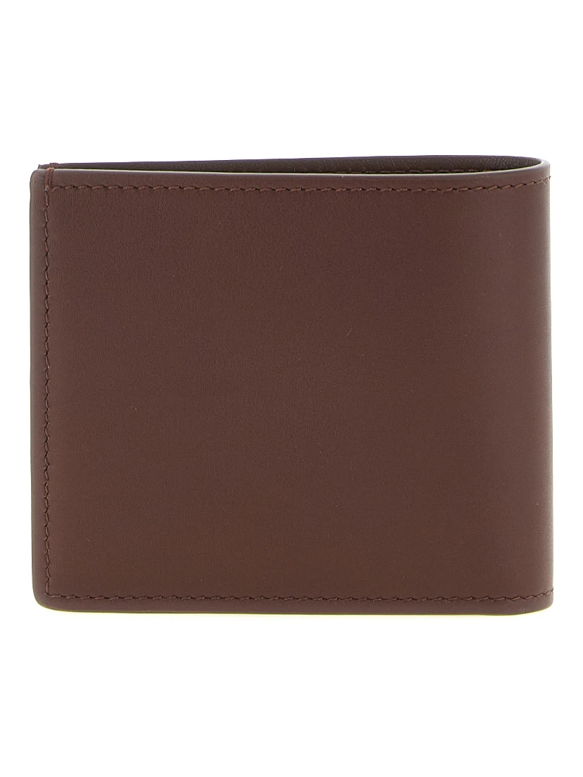 Brown Calfskin Leather Wallet