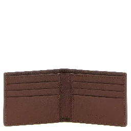 Brown Calfskin Leather Wallet