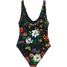 Black Polyamide One-Piece Swimsuit