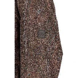 Brown Polyester Bomber