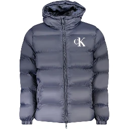 Blue Nylon Men's Jacket