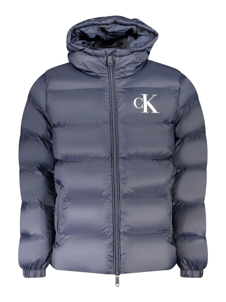 Blue Nylon Men's Jacket