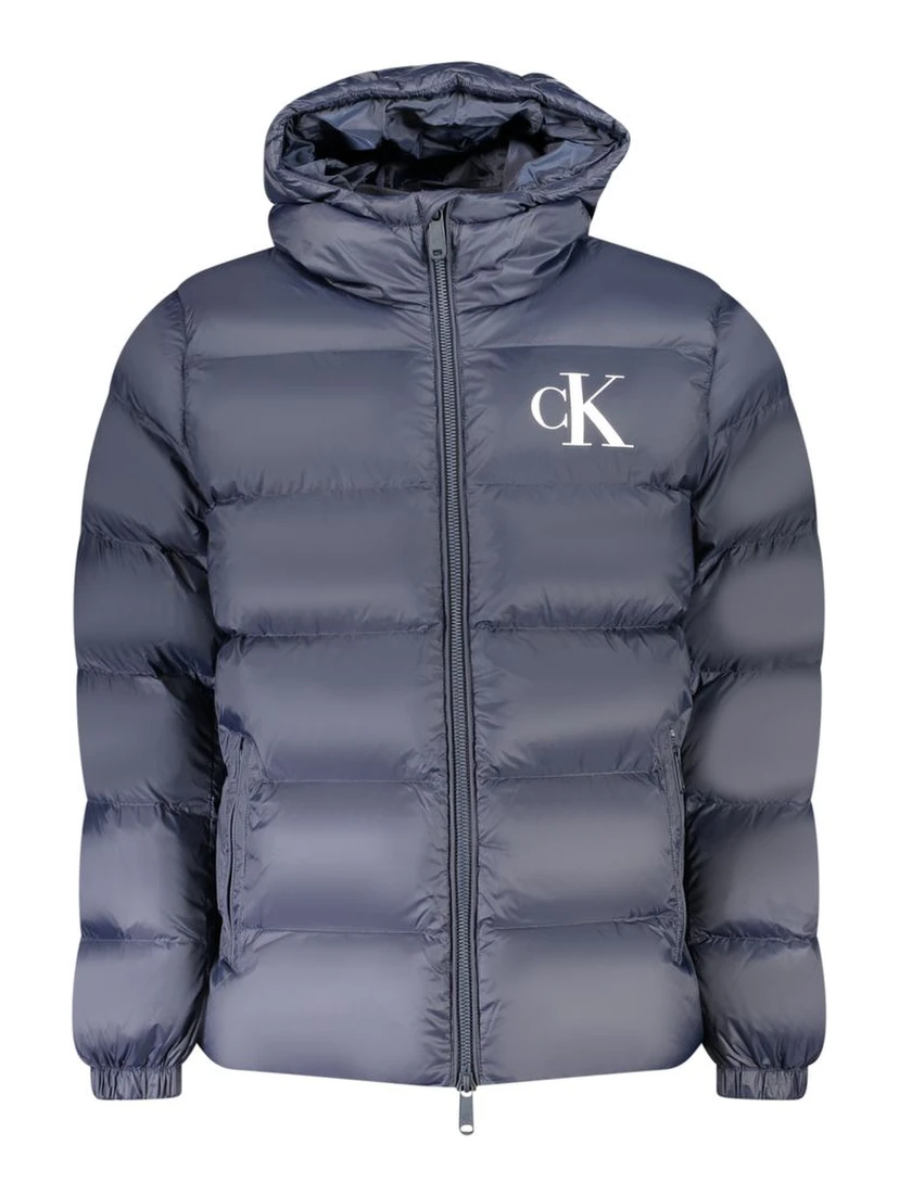 Blue Nylon Men's Jacket