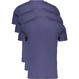 Blue Cotton Men's T-Shirt