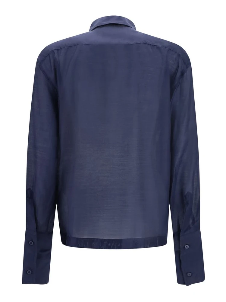 Blue Wool Oves Aries Dress Shirt alternative