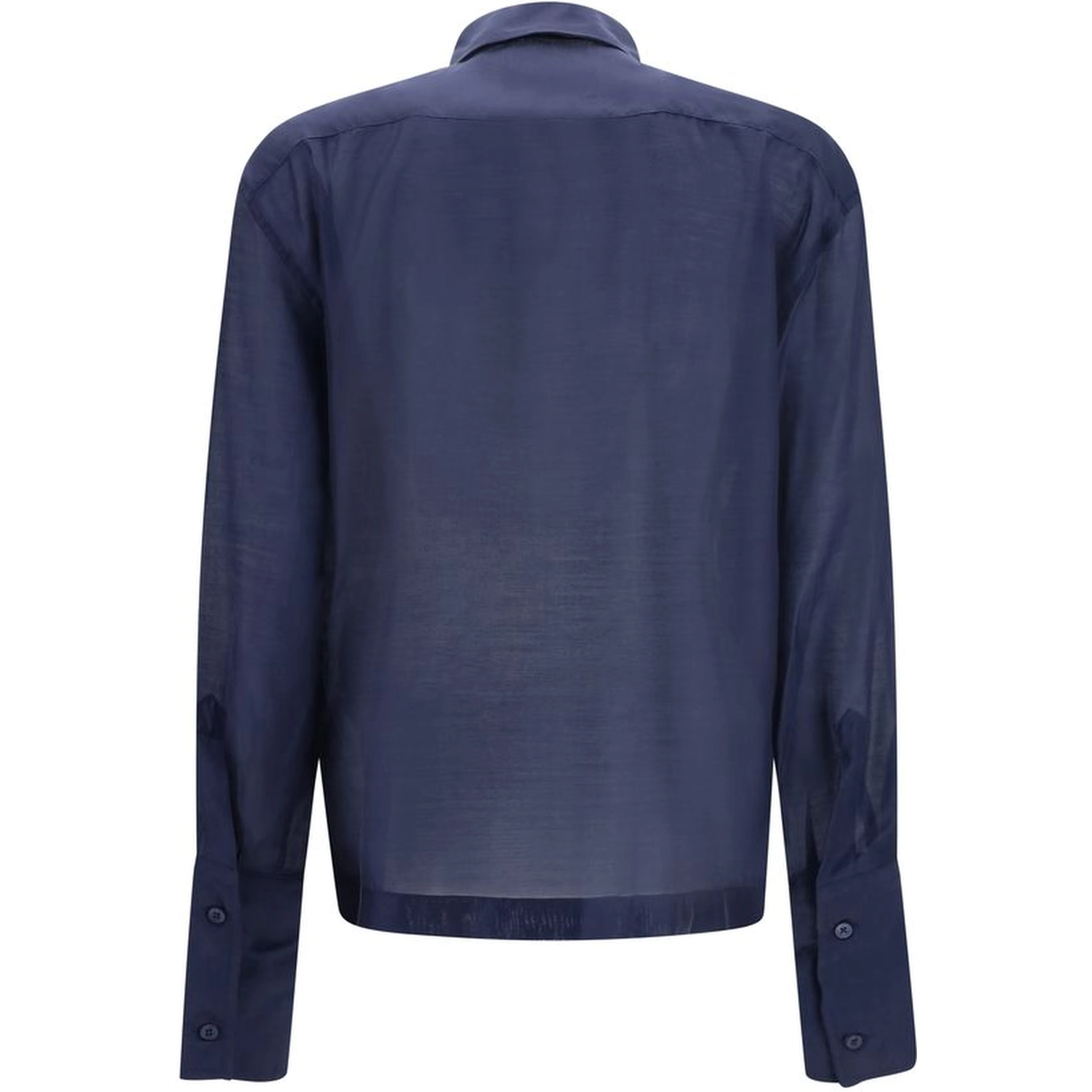 Blue Wool Oves Aries Dress Shirt