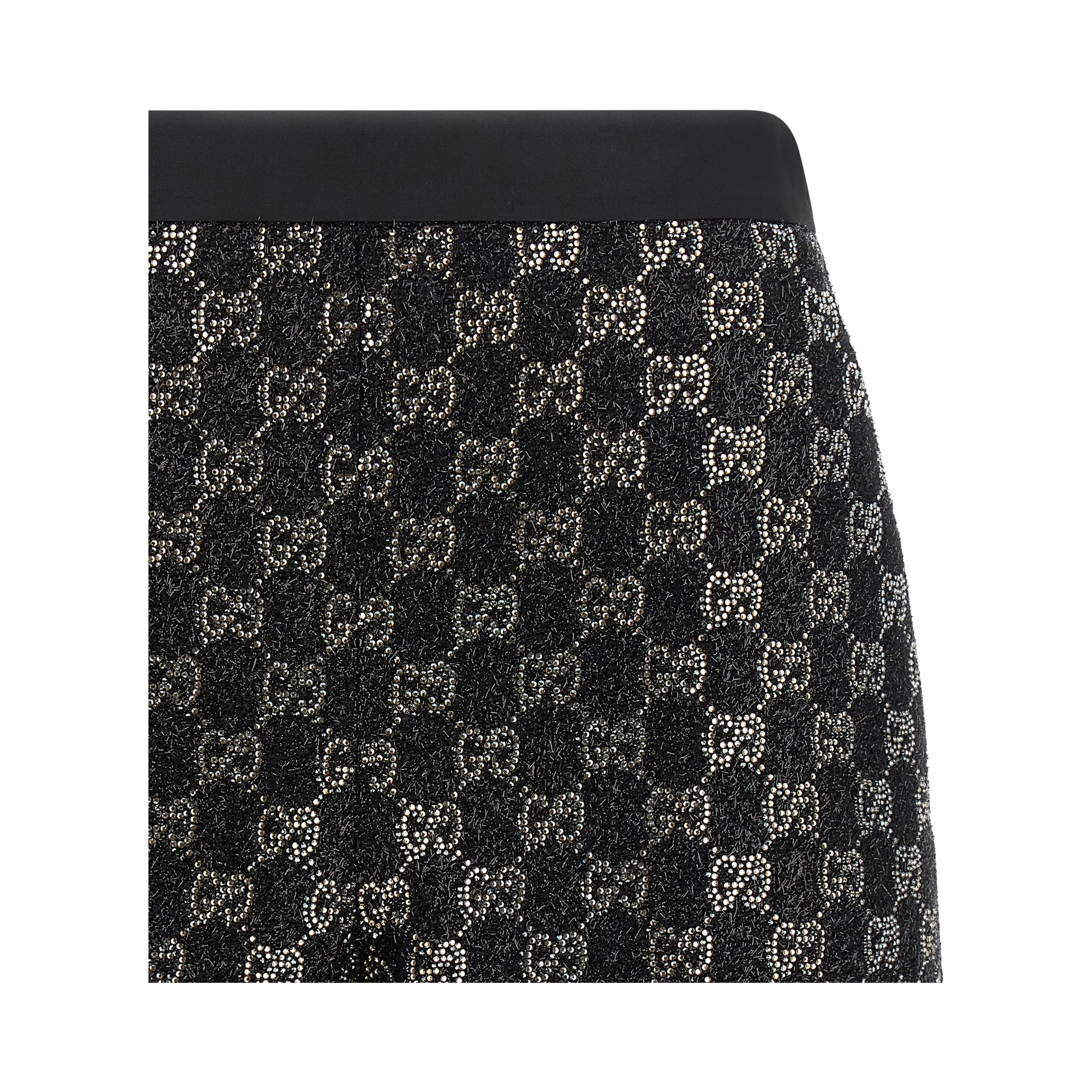 Black Viscose Bermuda Shorts