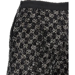 Black Viscose Bermuda Shorts