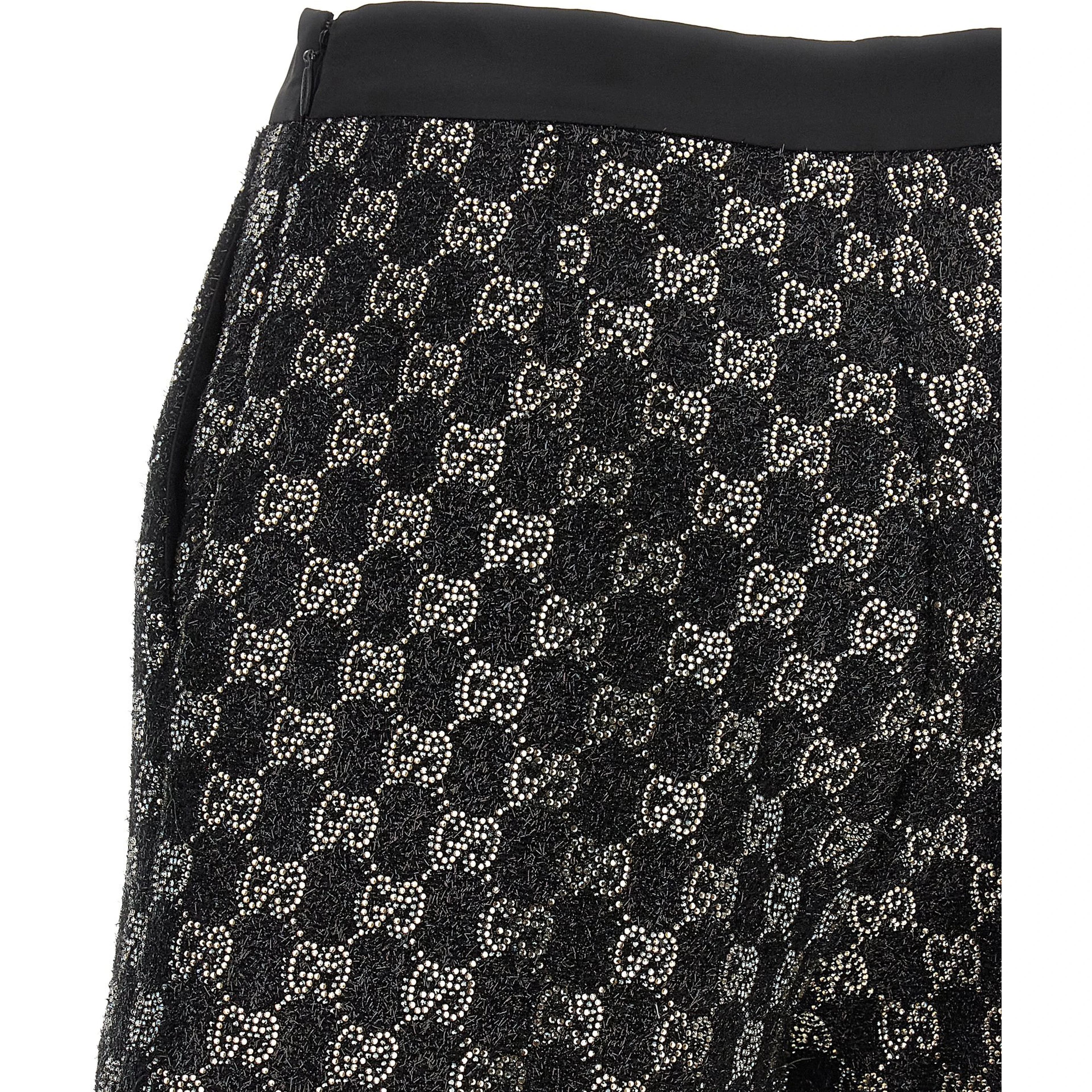 Black Viscose Bermuda Shorts