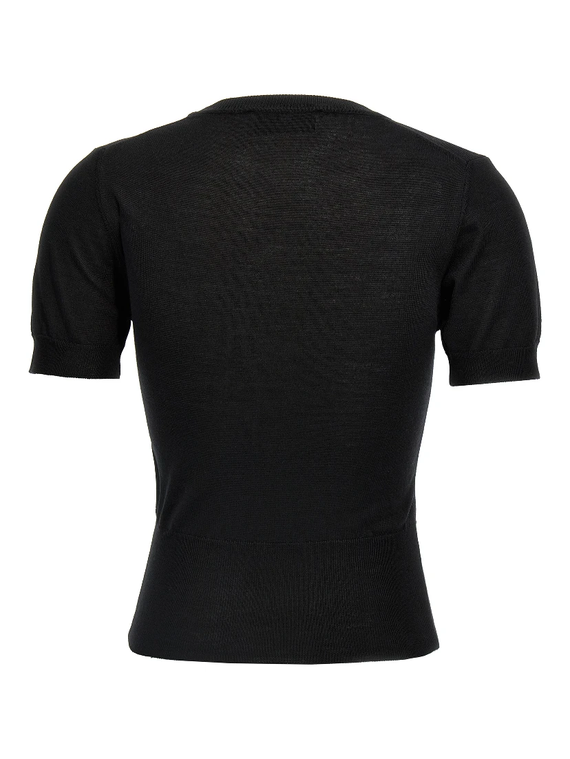 Black Cotton T-Shirt