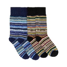 CALZINI "SIGNATURE STRIPE" SET DA 2 PAIA