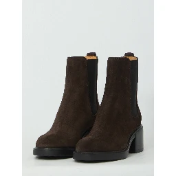 Suede ankle boot