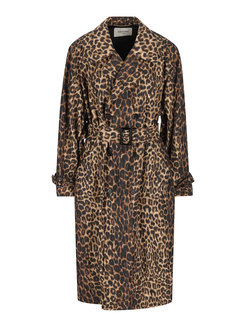 Saint Laurent  Coats Brown
