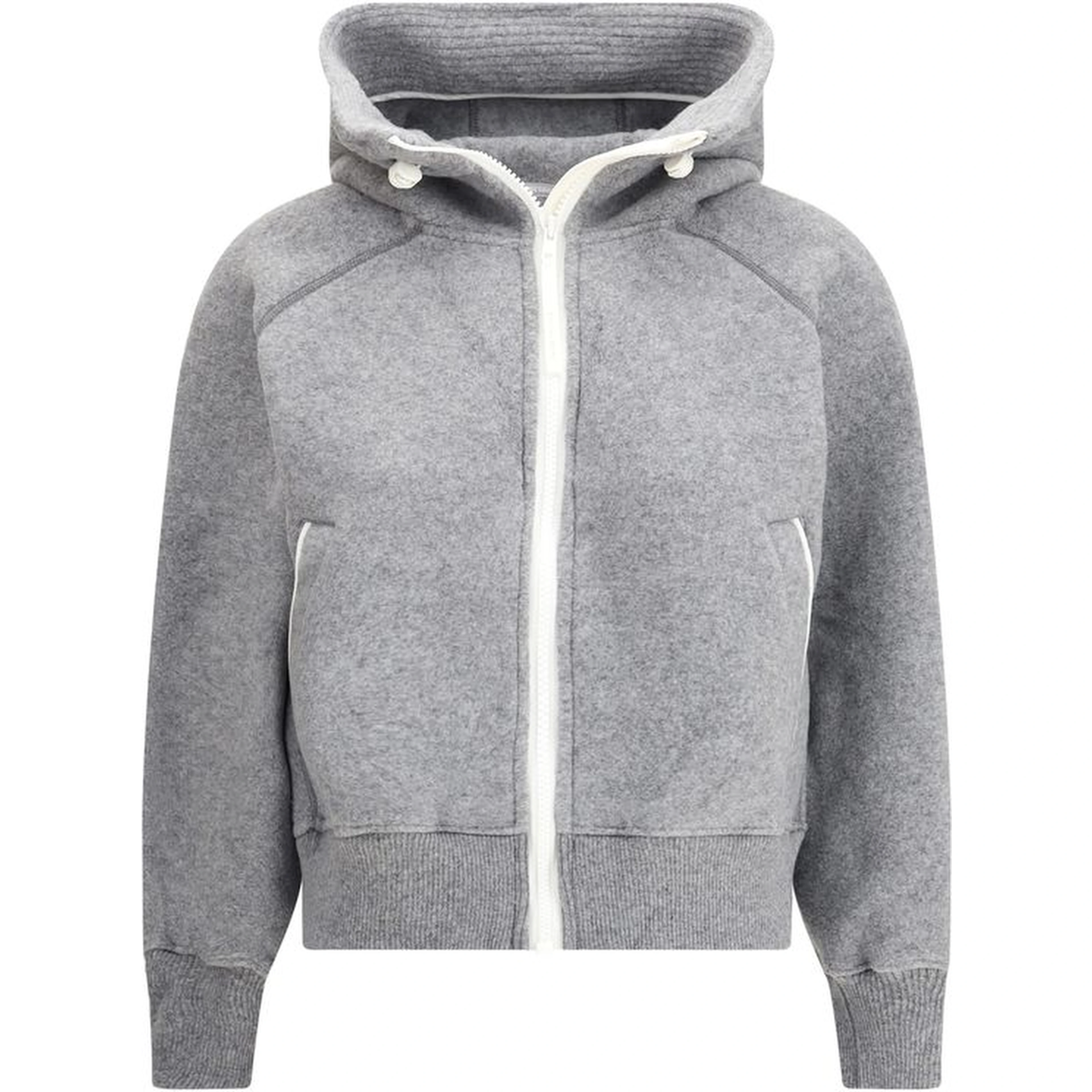 Gray Wool Bomber