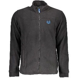 Black Polyester Men's Sweatshirt