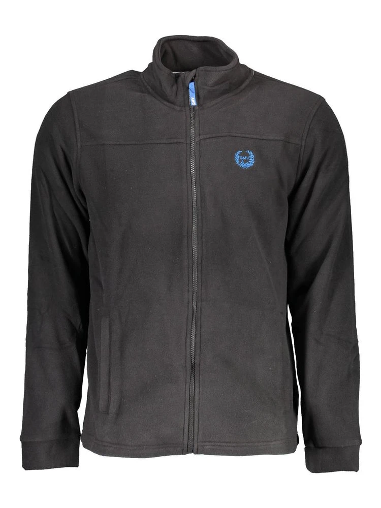 Black Polyester Men's Sweatshirt