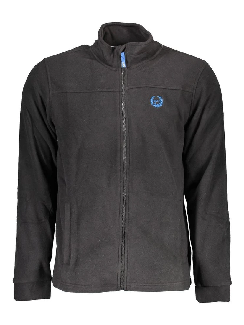 Black Polyester Men's Sweatshirt