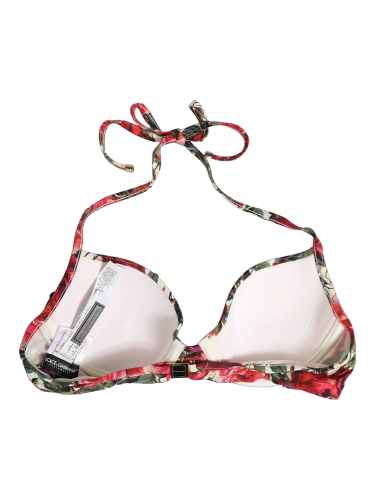 Multicolor Floral Print Beachwear Bikini Top alternative