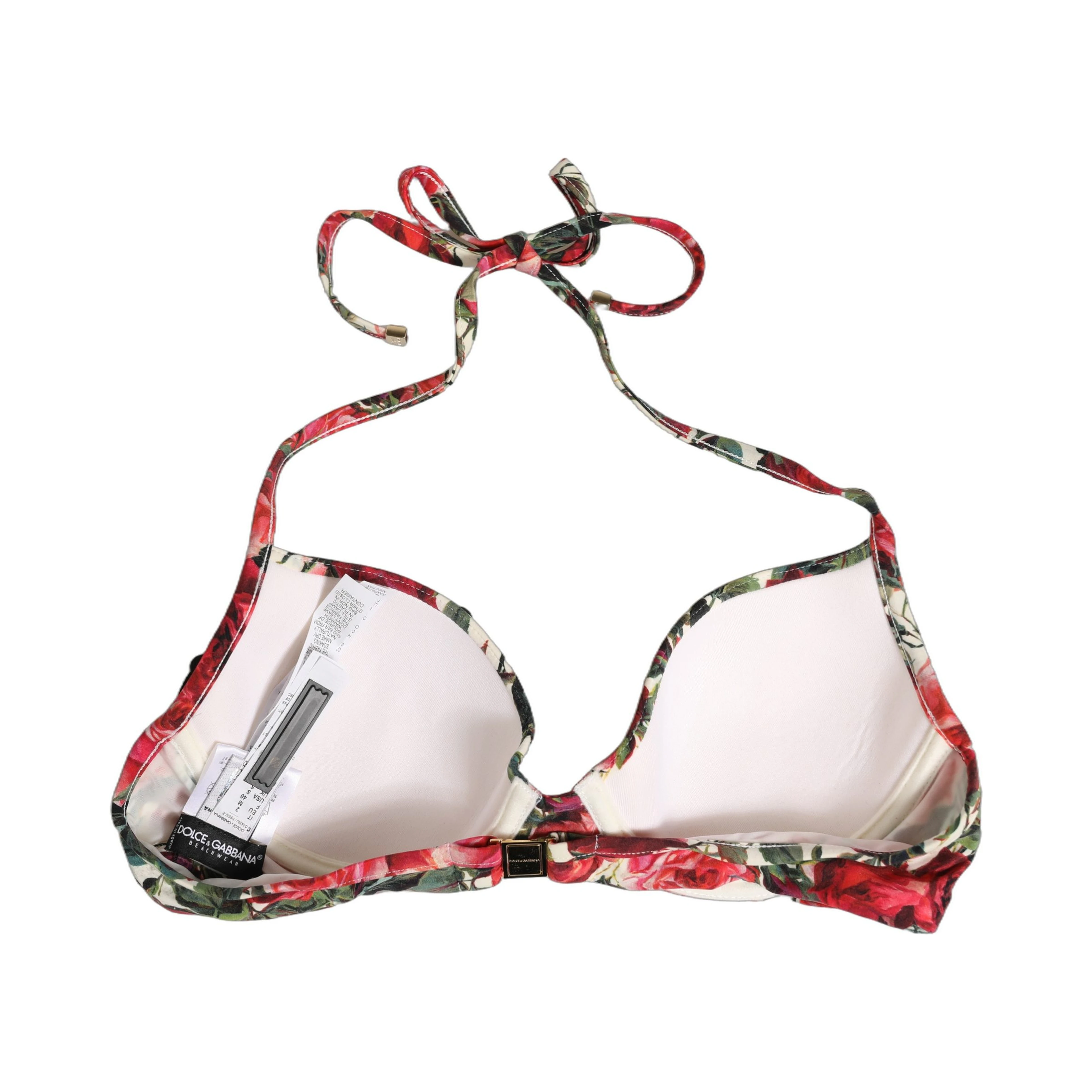 Multicolor Floral Print Beachwear Bikini Top